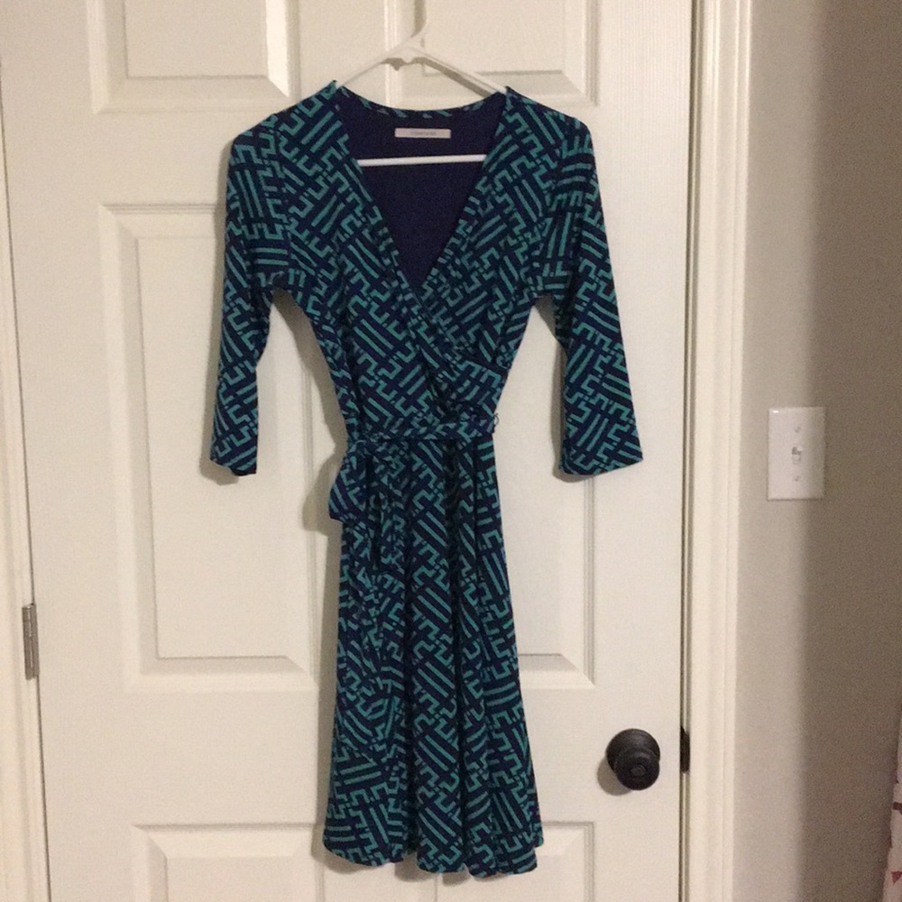 Faux wrap dress
